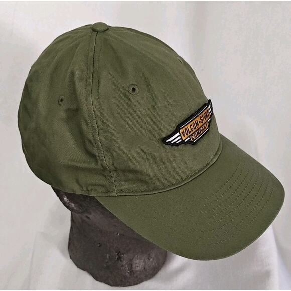 Volcom Stone Company Adjustable Hat Cap Green Skateboarding Men's Strapback - Picture 4 of 8